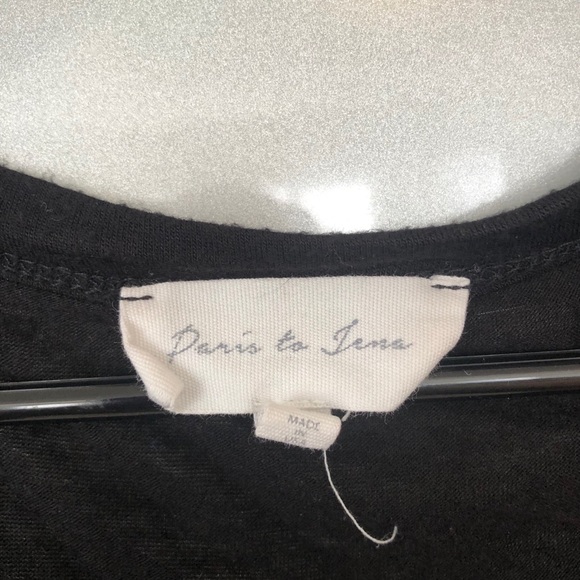 Black Button Down Blouse - Picture 3 of 3